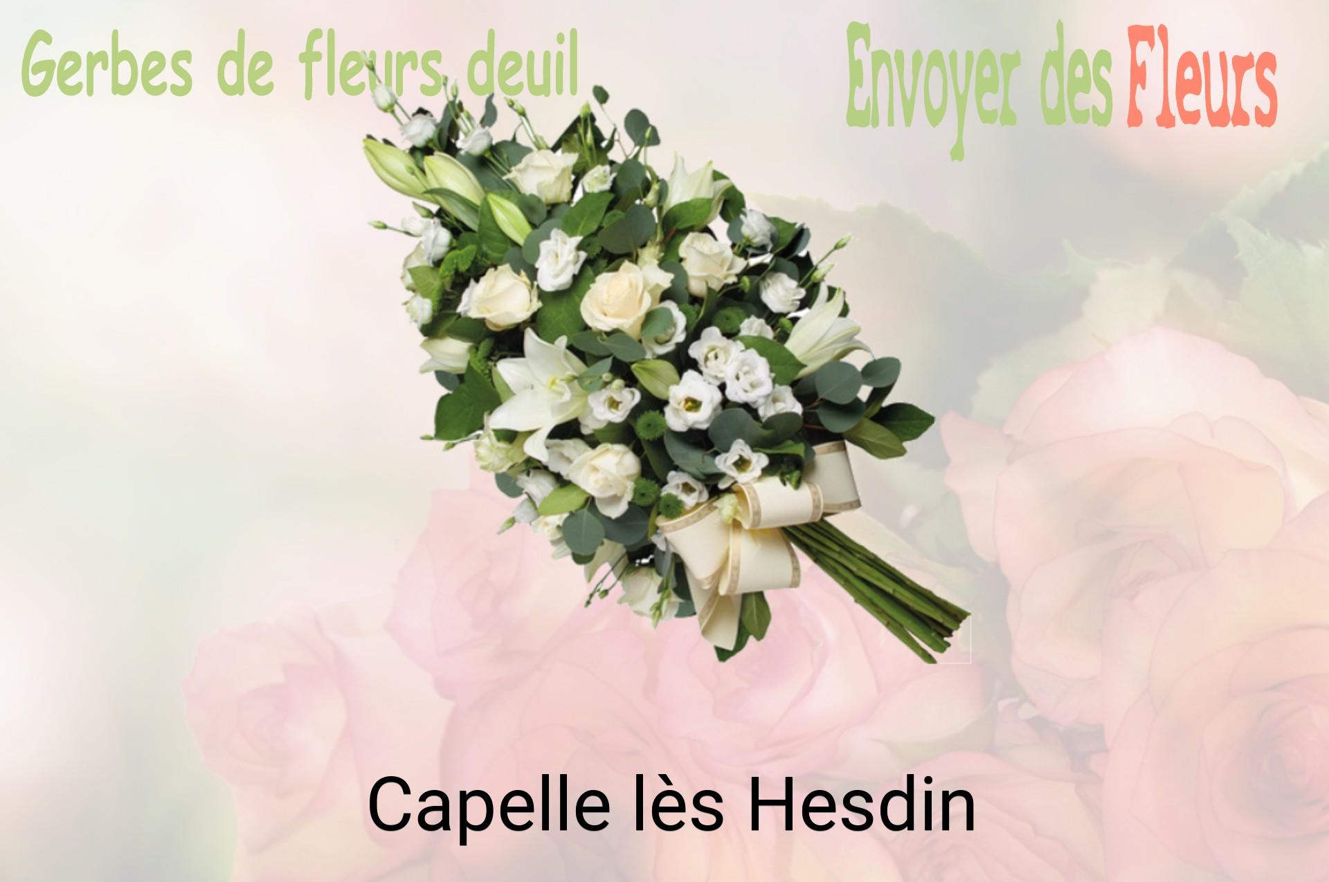 Gerbe de fleurs de deuil livrée à Capelle-lès-Hesdin